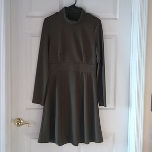 Olive green long sleeve dress